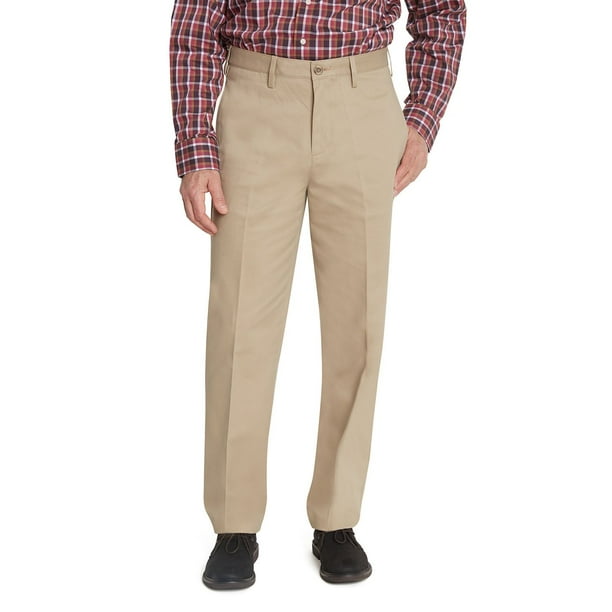 Lands' End Men's Flat Front Wrinkle Resistant Chino Pants