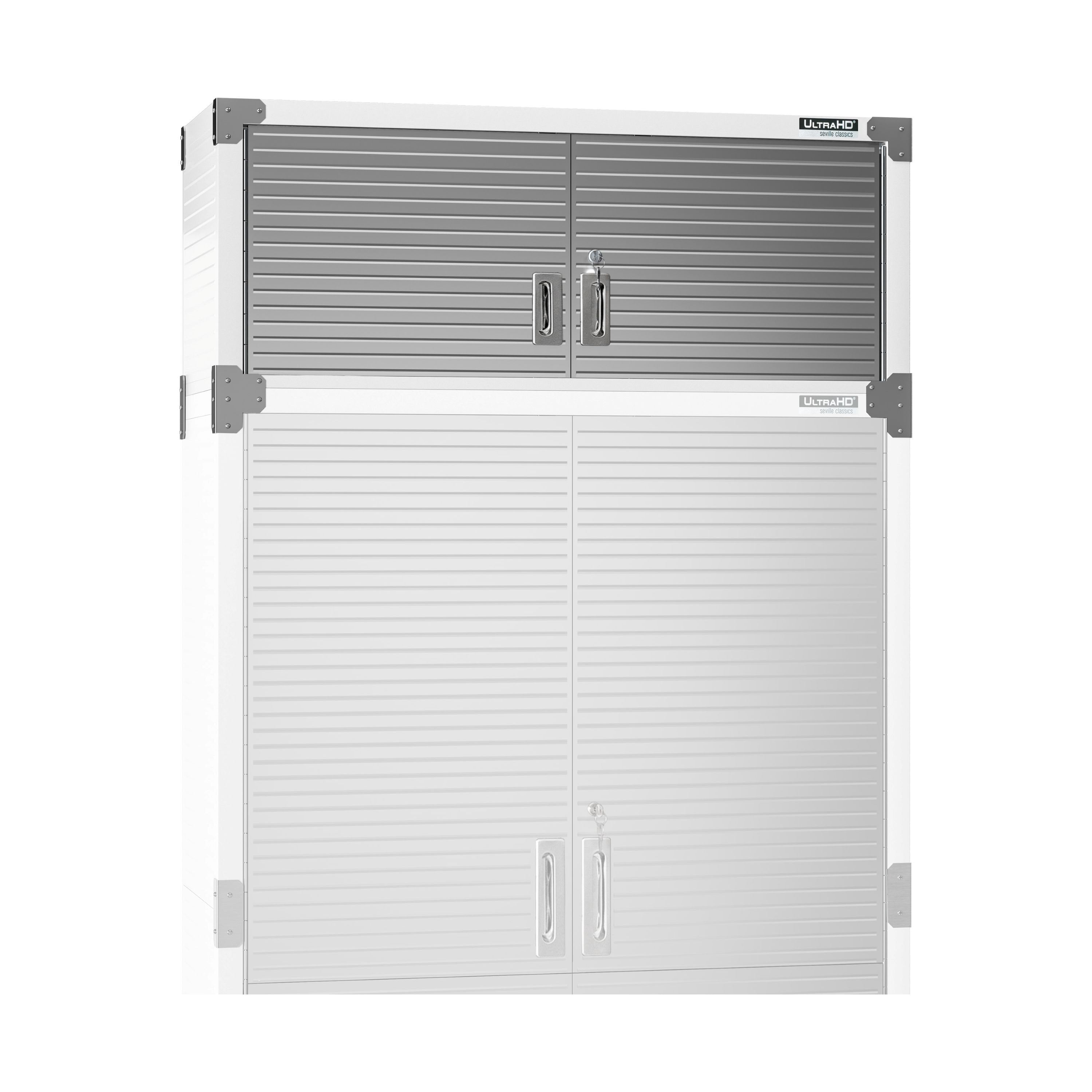 シェルスターセット Seville Classics UltraHD Stacking Top Cabinet, 48” W x 18” D x