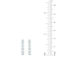 thumbnail image 4 of Lab Created Round Cut 1.96 CT. T.W. 5-Stone Floating Hoop Earrings in 18K Gold, 4 of 4