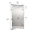 thumbnail image 4 of Seville Classics UltraHD 8-Piece Steel Garage Cabinet Storage Set With Rolling Workbench, 14 Feet Wide, 4 of 18