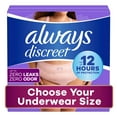 thumbnail image 1 of Always Discreet Incontinence Underwear for Women, Maximum, Choose Size, 1 of 10