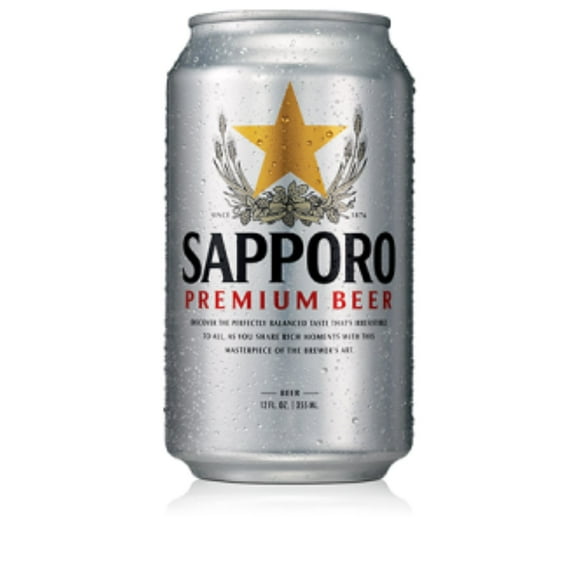 Sapporo Premium Lager Beer, 12 fl. oz. can, 24 pk.