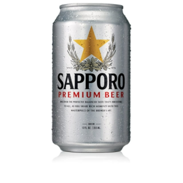 Sapporo Premium Lager Beer, 12 fl. oz. can, 24 pk.