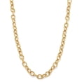 thumbnail image 1 of Ribbed Rolo Link Necklace in 14K Yellow Gold, 1 of 4