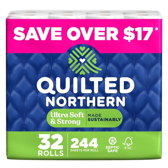 Quilted Northern Ultra Soft & Strong 2-Ply Toilet Paper 32 rolls, 244 sheets/roll