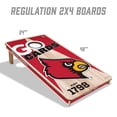 thumbnail image 5 of YouTheFan Louisville Cardinals 2'x4' Cornhole Board Set, 5 of 6