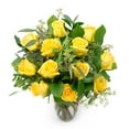thumbnail image 1 of Member's Mark Roses and Greenery Vase Arrangement, choose color and stem count, 1 of 4