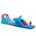 thumbnail image 8 of Happy Hop Shark Attack Double Slide Inflatable Water Slide, 8 of 15