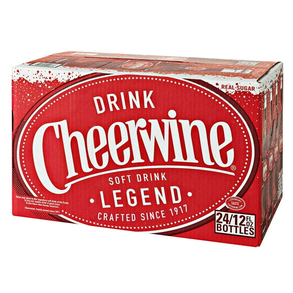 Cheerwine Cherry Soft Drink, 12 fl. oz., 24 pk.