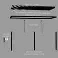 thumbnail image 10 of Backyard Discovery Evanston Steel Wall-Mounted Louvered Pergola with Adjustable Roof, Choose Size, 10 of 10