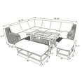 thumbnail image 6 of Member's Mark Athena Sectional with Sintered Stone Top and Sunbrella Fabric, 7pc, 6 of 10