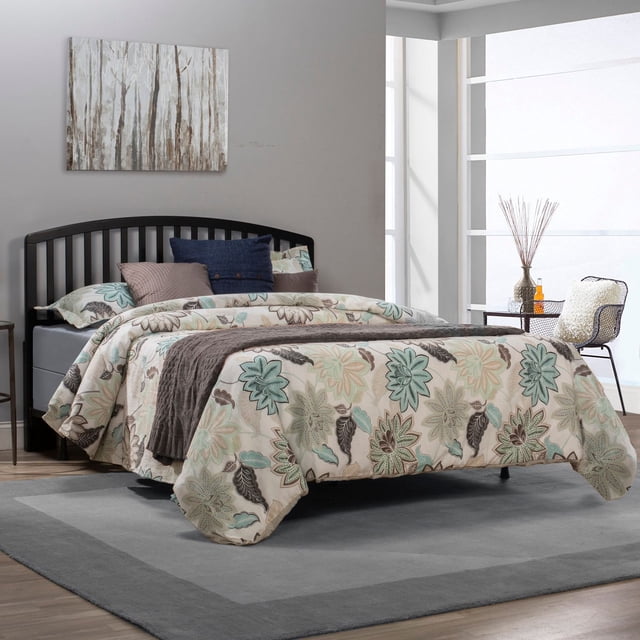 HH2 Home Carolina Wood Headboard with Metal Bed Frame