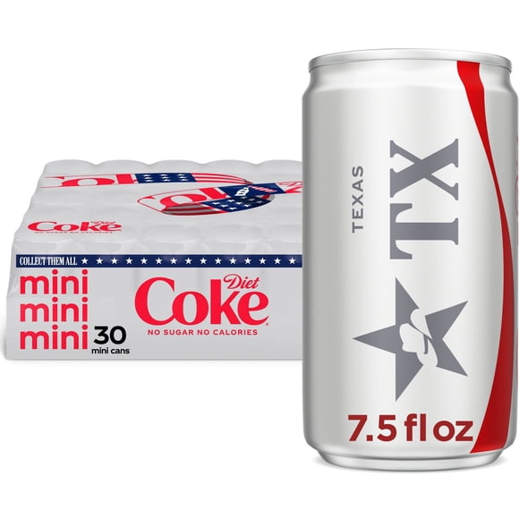 Diet Coke Soda Mini Cans, 7.5 fl. oz., 30 pk.