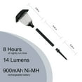 thumbnail image 4 of Member's Mark Matte Black LED Solar Path Lights, 4-pack, 4 of 5