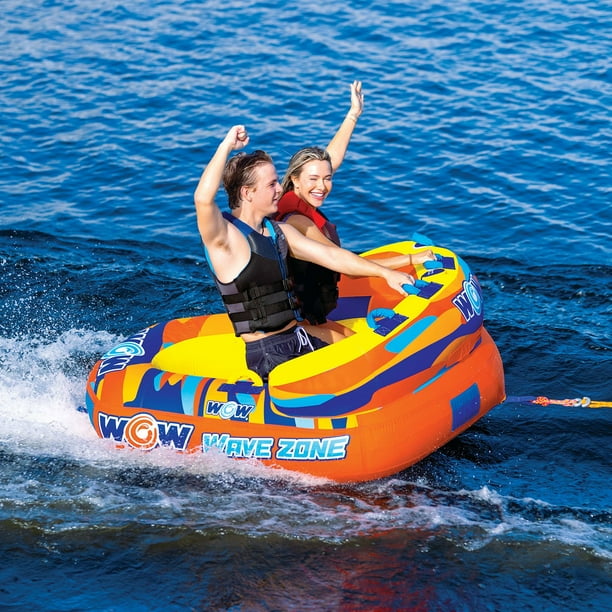WOW Sports Wave Zone 2-Person Inflatable Towable Water Tube
