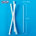 thumbnail image 2 of Hefty Jumbo Translucent Wrapped Plastic Straws, 7.75", 3, 000 ct., 2 of 5