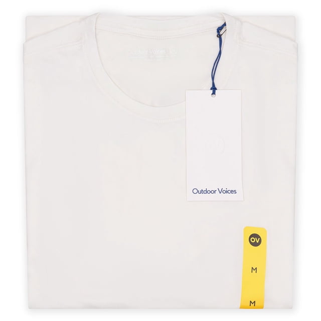 Outdoor Voices Men’s CloudKnit T-Shirts — 4-Unit Bulk Bundle (Cream) 10