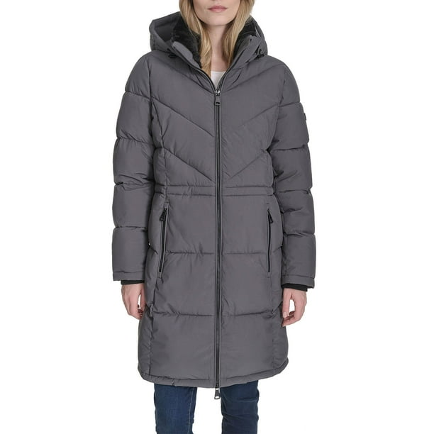 DKNY Women's Long Puffer Jacket