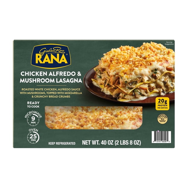 Giovanni Rana Chicken Alfredo & Mushroom Lasagna, 40 oz.