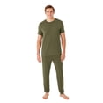 thumbnail image 1 of Dreammark Men's 2-Piece Jogger Pajama Set, 1 of 11