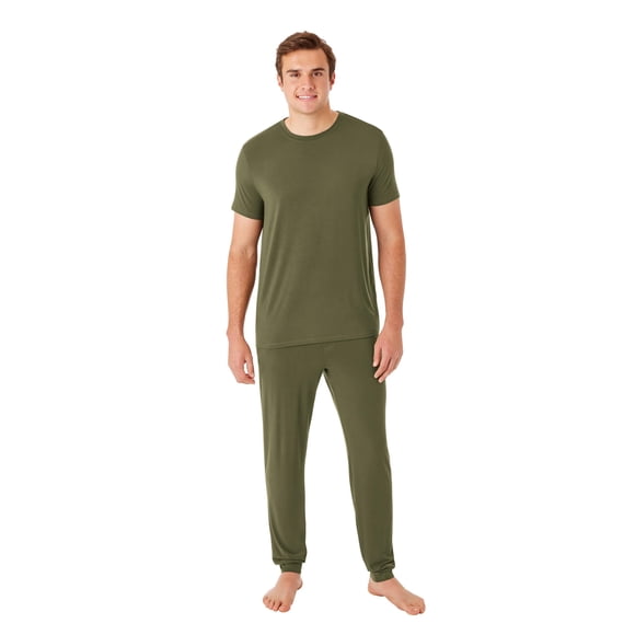 Dreammark Men's 2-Piece Jogger Pajama Set