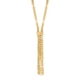 thumbnail image 2 of Solid Tassel Lariat Necklace in 14K Yellow Gold, 2 of 8
