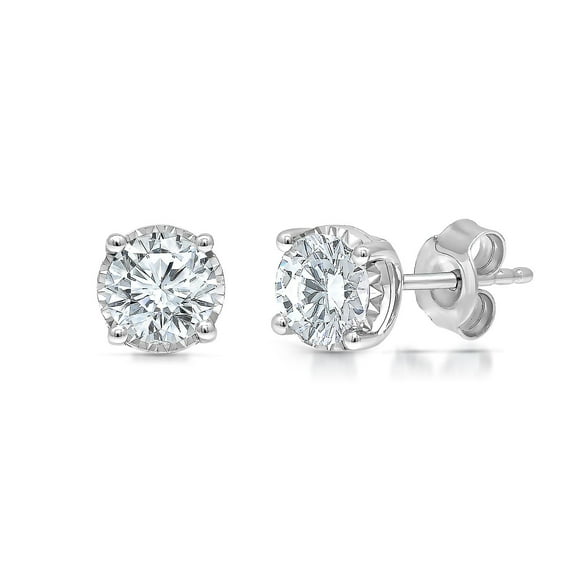 0.95 CT. T.W. Diamond Stud Earrings in 14K Gold