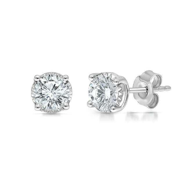 0.95 CT. T.W. Diamond Stud Earrings in 14K Gold
