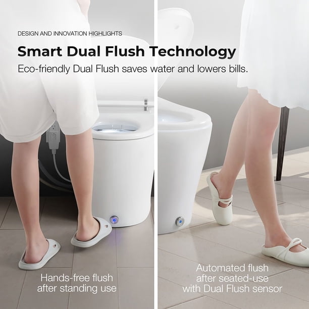 Bath Bliss Deluxe Round Toilet Seat – Durable Plastic, Glossy Lacquer Finish, Quick-Release Hinges, Fits Standard Round Bowls, White