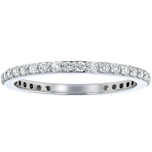 Round Cut Diamond Eternity Band in 14K Gold