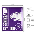 thumbnail image 3 of Logo Brands Morris Brown Wolverines 60"x70" Super Plush Blanket, 3 of 6