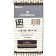 thumbnail image 1 of Cambridge Wire Bound Memo Book Navy 3" x 5", 12 Pack, 1 of 1
