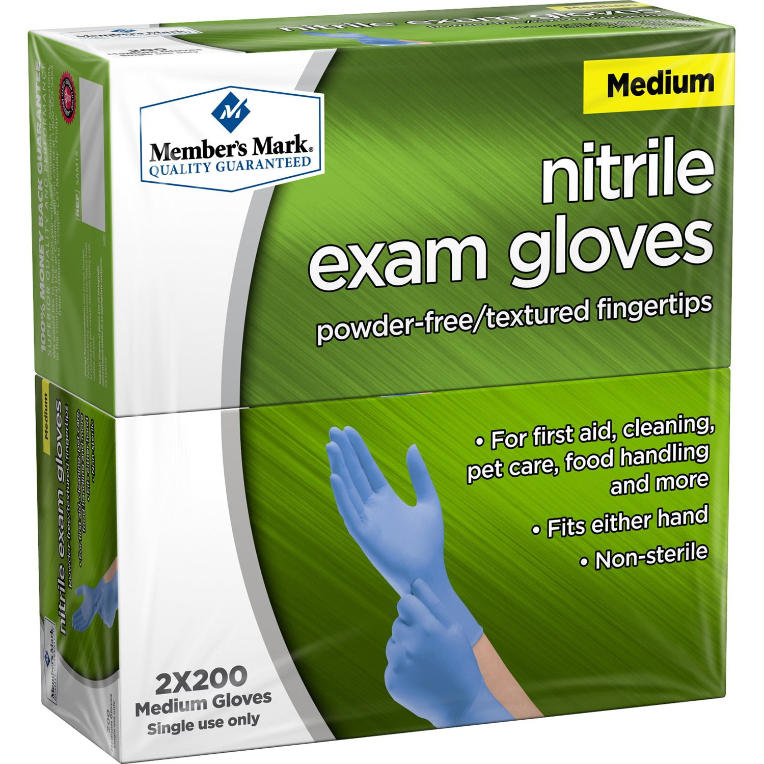 Member's Mark Nitrile Exam Gloves (Choose Your Size) (2,000ct