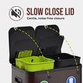 thumbnail image 5 of Simpli-Magic 16 Gallon (30L x 30L) Dual Compartment Step Trash Can, Multiple Colors – Kitchen Garbage Can with Slow-Close Lids – Waste & Recycling Bins, Odor Control, Hands-Free, Easy to Clean, 5 of 5