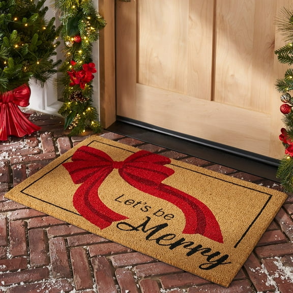 Member's Mark Holiday Coir Doormat, 36" x 23"