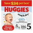 thumbnail image 1 of Huggies Snug & Dry Baby Diapers, Sizes 3-8, 1 of 11