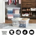 thumbnail image 4 of Member's Mark 60 Quart Clear Storage Tote, 17.2" D x 25.7" W x 12.0" H, 1 pack or 4 pack, 4 of 7