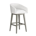 thumbnail image 2 of HH2 Home Upholstered Barrel Back Wood Adjustable Height Swivel Bar Stool, 2 of 19