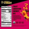 thumbnail image 2 of Honey Stinger Organic Energy Gel, Fruit Smoothie, Caffeine Free Healthy Snack, 1.1 oz., 24 pk., 2 of 5