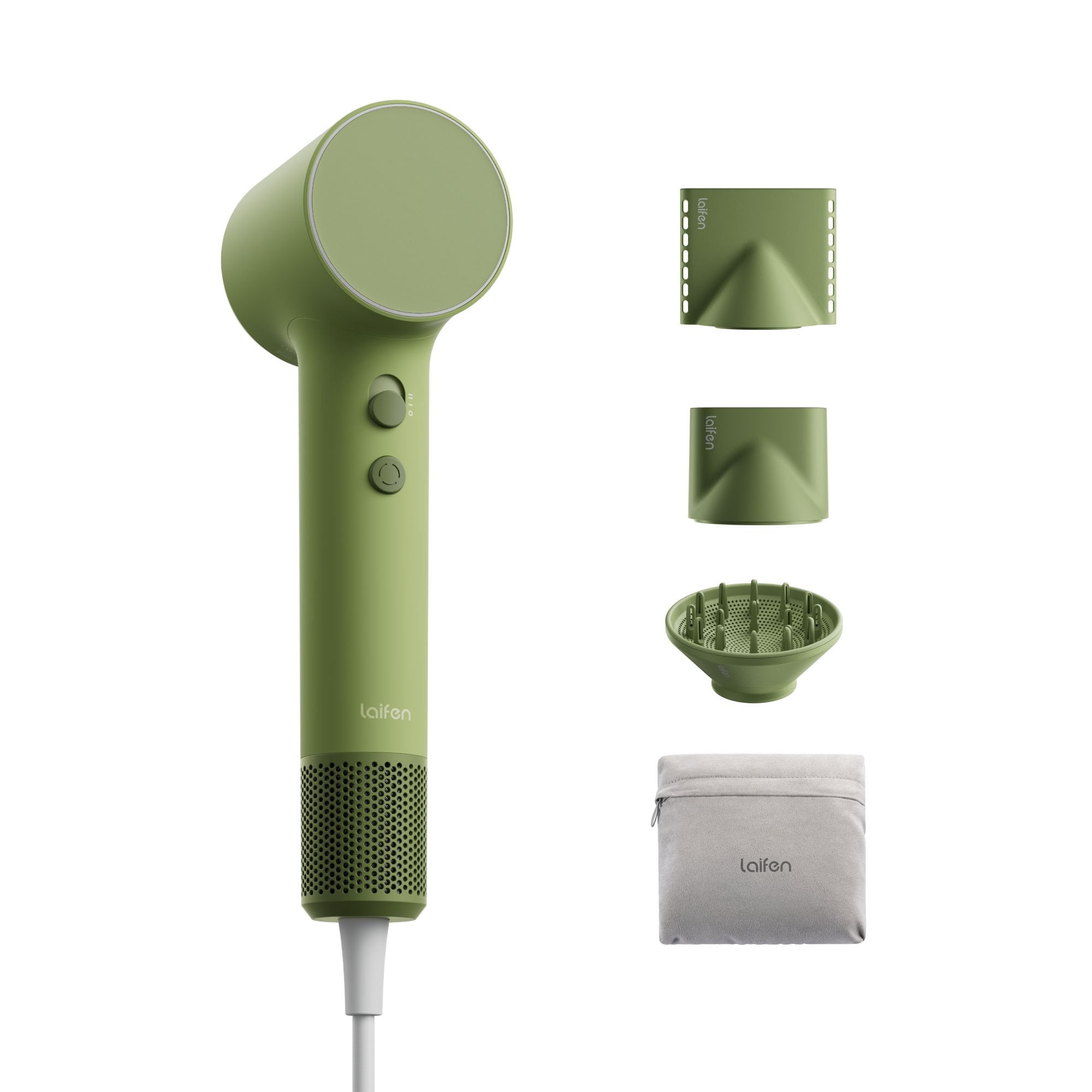 Laifen Air Pro Hair Dryer, Includes Bag + 3 Magnetic Nozzles