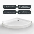thumbnail image 18 of Breeze 36” x 36” x 77” Corner Shower Kit with Clear Glass, Walls, Base and Hardware, 18 of 20
