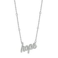 thumbnail image 3 of Sterling Silver and Diamond Identity Necklace, 3 of 8