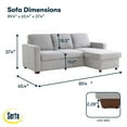thumbnail image 6 of Serta Kendal Fabric Convertible Sofa, 6 of 8