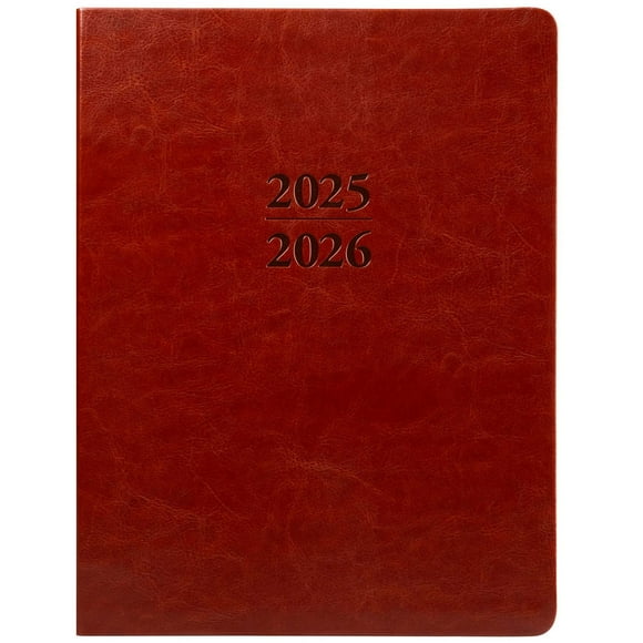Large Brown 18-Month 2026 Planner, Spiral Bound