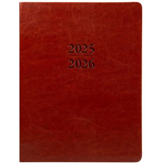 Large Brown 18-Month 2026 Planner, Spiral Bound
