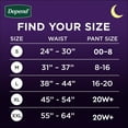 thumbnail image 3 of Depend Night Defense Adult Incontinence Underwear for Women, Choose Size, 3 of 8