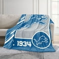 thumbnail image 2 of Logo Brands Detroit Lions 60"x70" Super Plush Blanket, 2 of 6