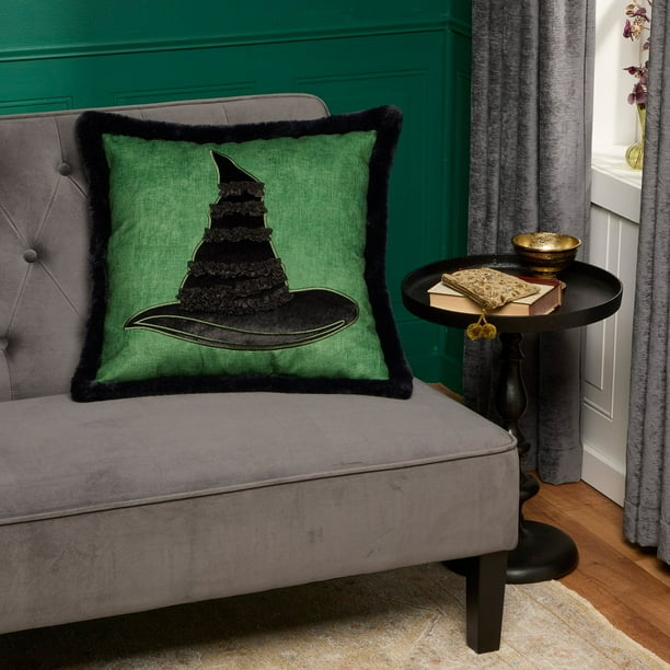 Wicked Faux Fur Decorative Pillow, 22