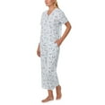 thumbnail image 2 of Character Ladies 2-Piece Short Sleeve Henley and Crop Pant PJ Set, 2 of 7