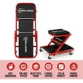 thumbnail image 5 of Simpli-Magic Multi Purpose Foldable 2-in-1 Rolling Garage & Mechanic Creeper Seat and Work Stool, 5 of 8
